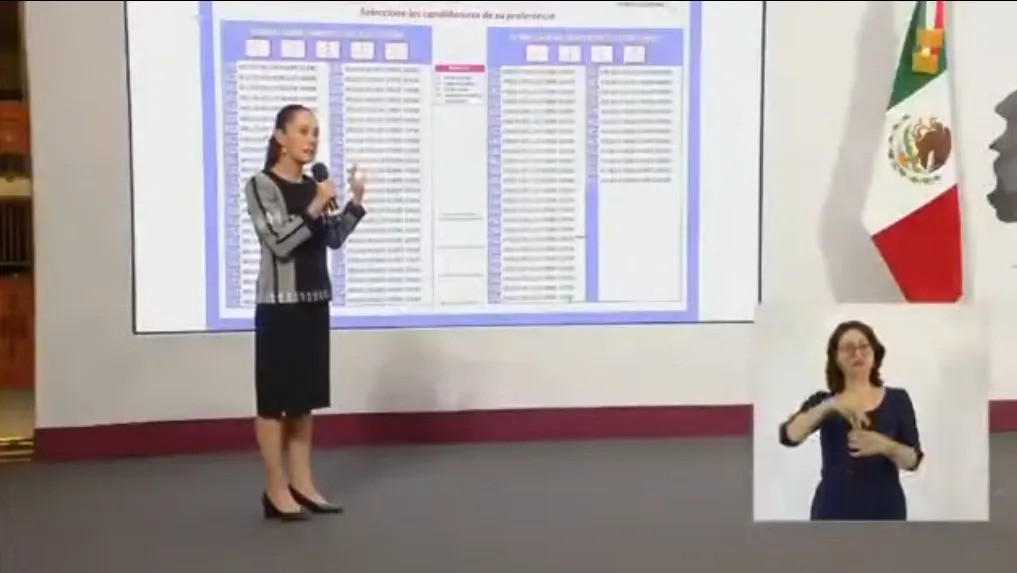 La presidenta Claudia Sheinbaum explicó cómo se debe de votar / Redes Sociales