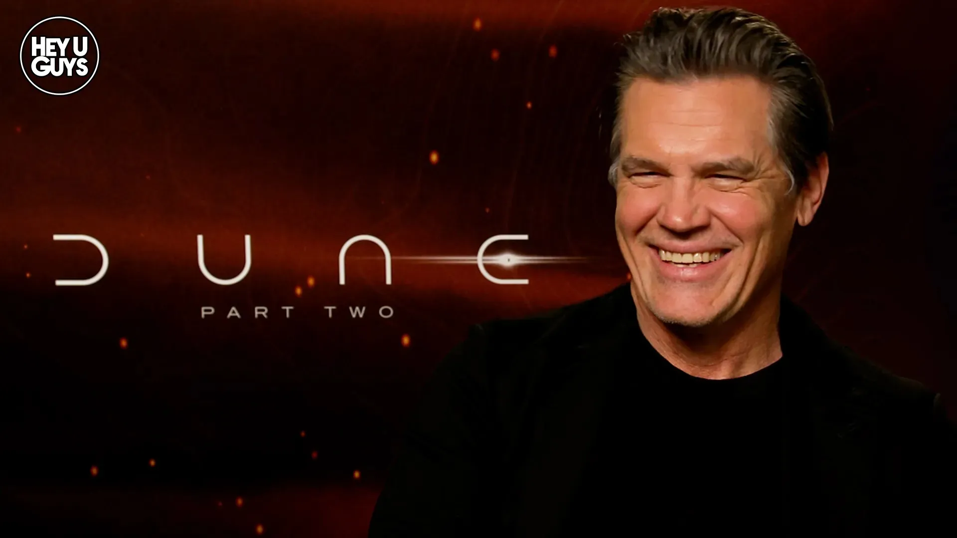 El actor Josh Brolin durante una entrevista como parte de la gira de prensa de Dune Part Two / Hey U Guys