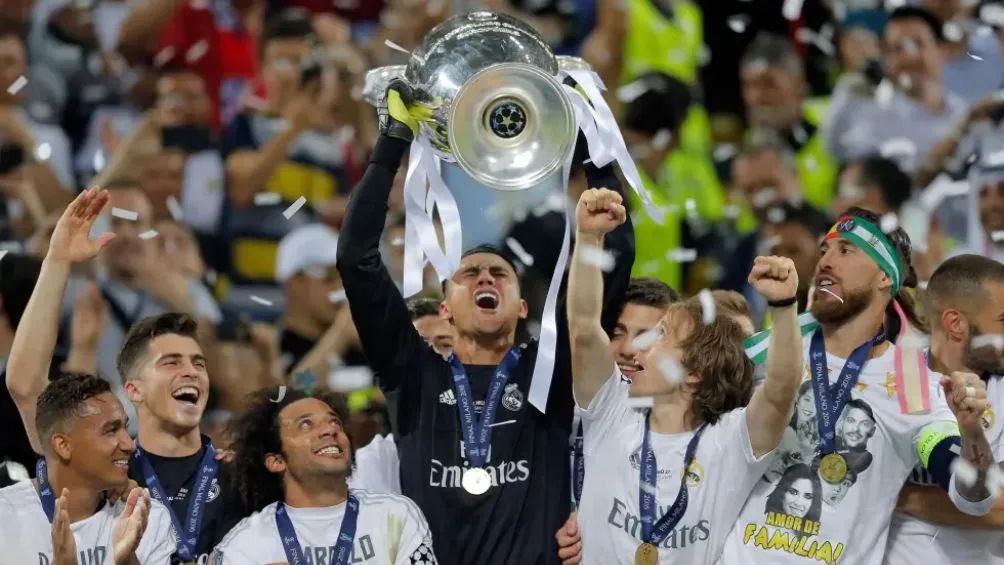 Keylor celebra con el Real Madrid | AP