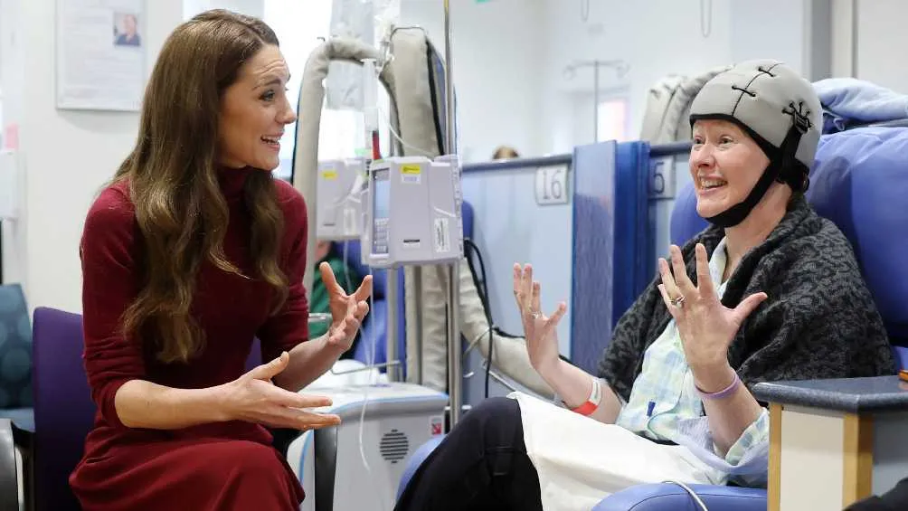 Intercambió experiencias con otros pacientes con cáncer/IG: @princeandprincessofwales