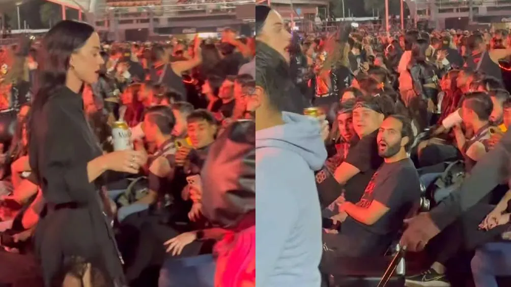 Katy Perry hasta fue por su cerveza ante la sorpresa de otros fans/X