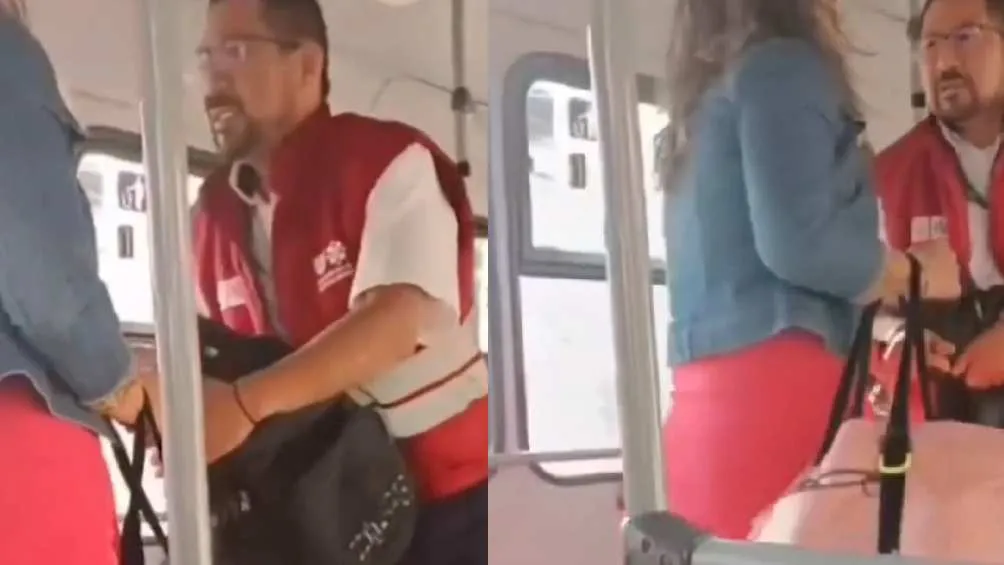 "Lady RTP" estaba tan enojada que le quitó su mochila al operador/X