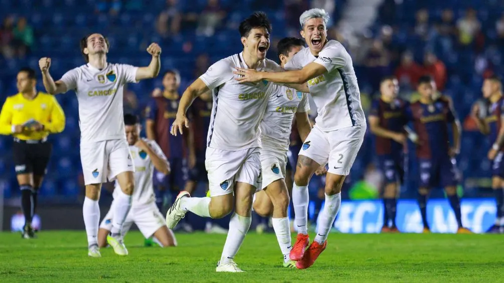 Cancún FC celebrando el título de la Expansión | MEXSPORT