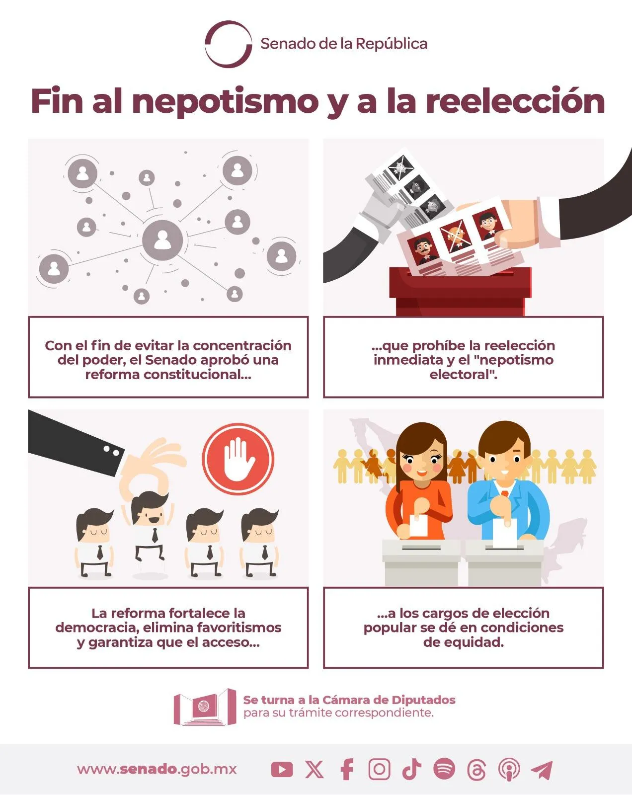 El Senado está explicando los cambios que hizo a la Constitución / Especial