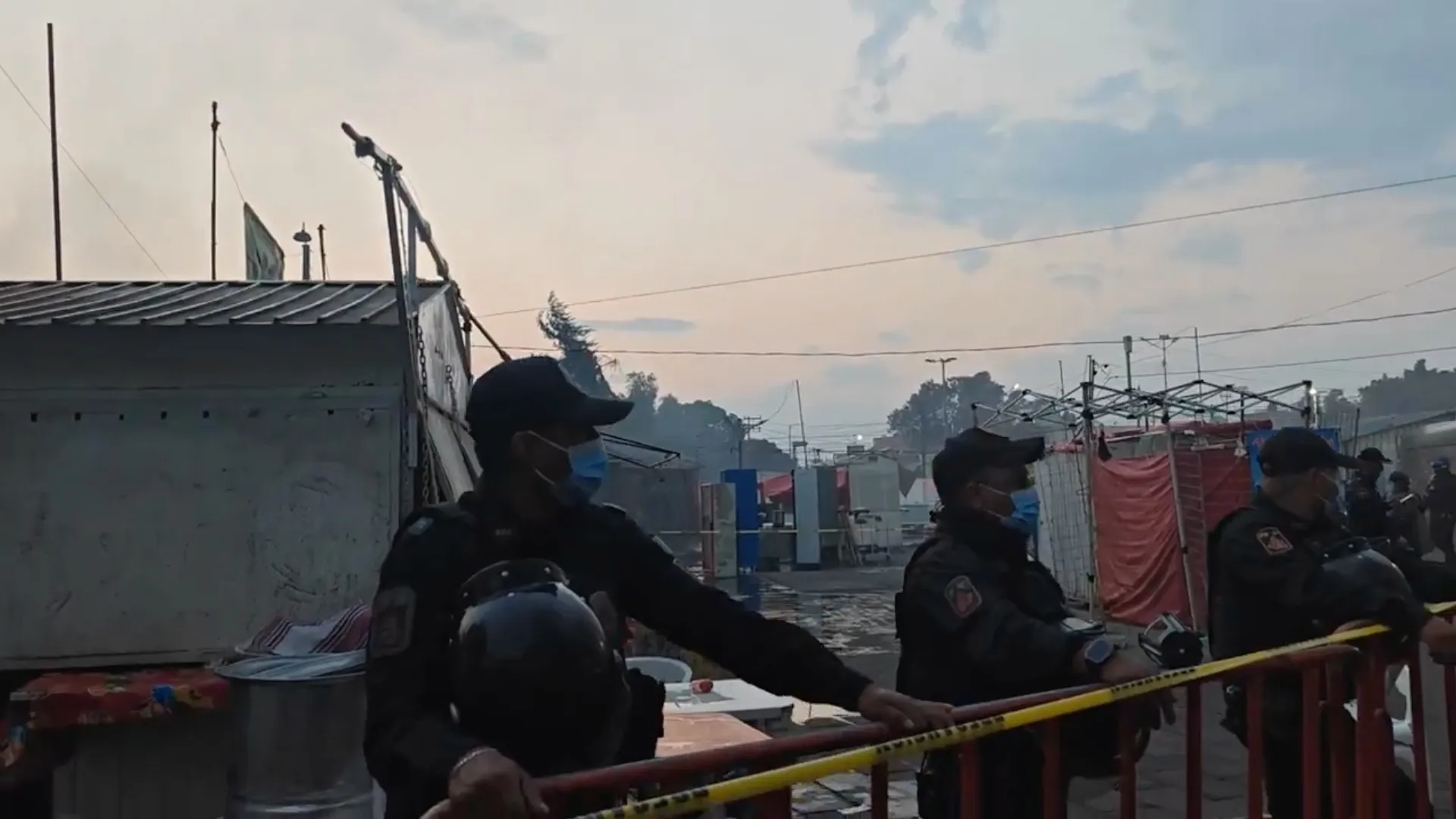 La policía acordó la zona en lo que se investigan las causas / Redes Sociales