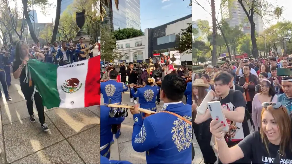 Los seguidores de la banda cantaron a ritmo de mariachi / Redes Sociales