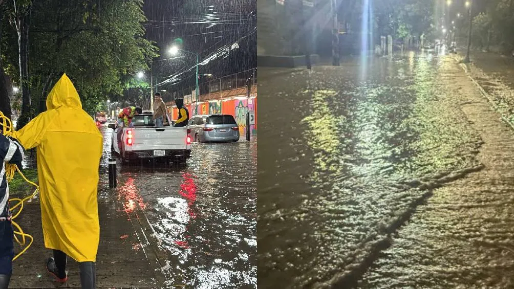 Fueron 107.25 milímetros de agua los que cayeron el domingo/X