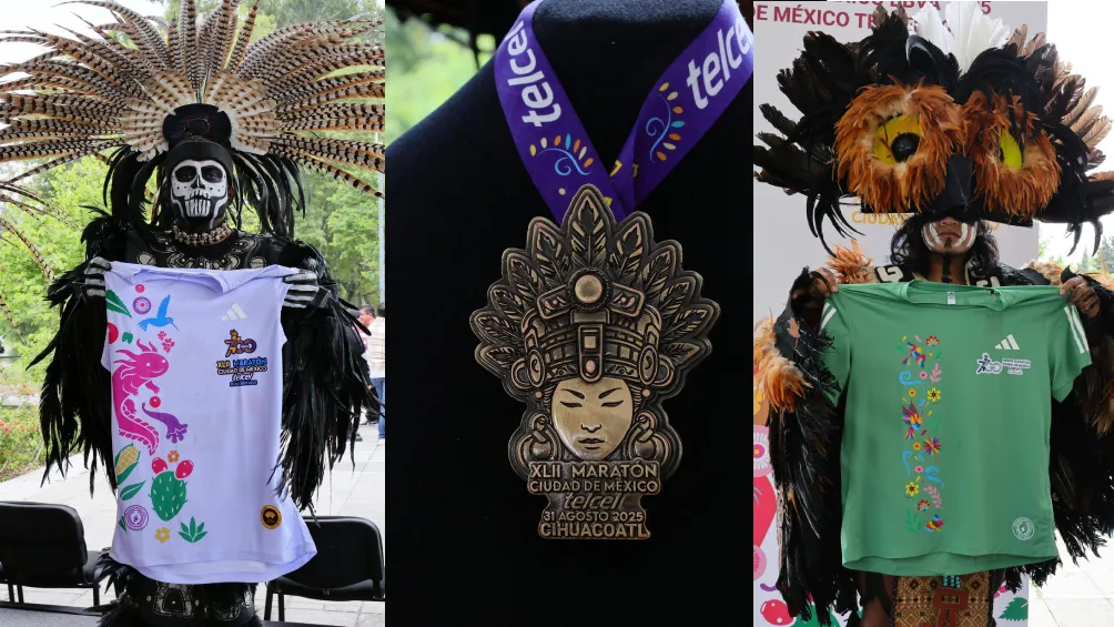Las playeras y medallas son un homenaje a la gran Tenochtitlan / Especial