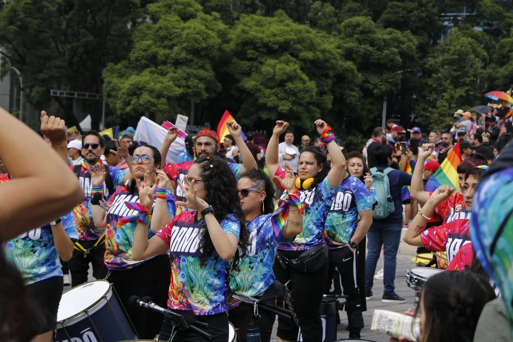 El ambiente es festivo pero también de resistencia / Especial