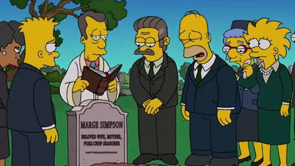 Homero y sus hijos lloraron la muerte de Marge7Fox