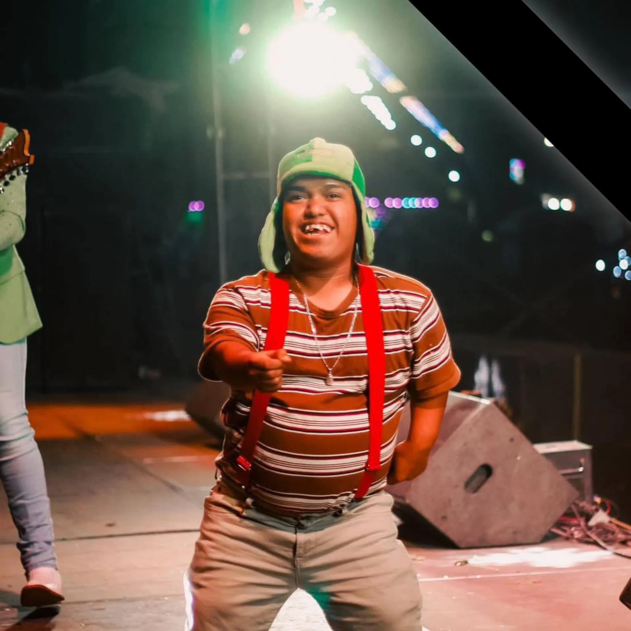 El bailarín dijo que no le pasó nada solo el susto / Redes Sociales