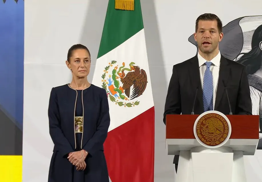 David Geisen, director de Mercado Libre en México, anunció la inversión frente la presidente Claudia Sheinbaum / Especial
