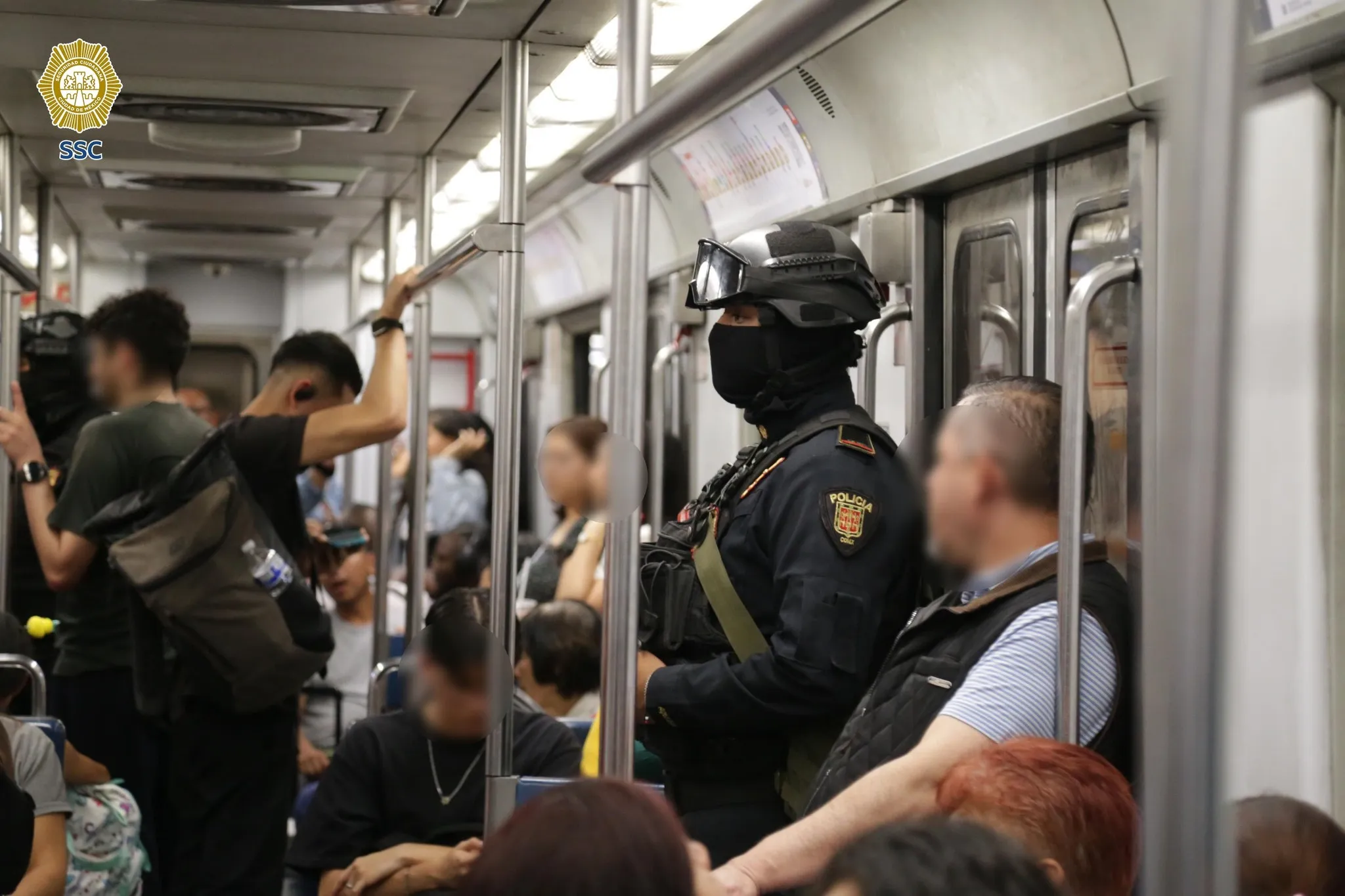 Dentro de los vagones también habrá vigilancia / FB: @PoliciaCDMX