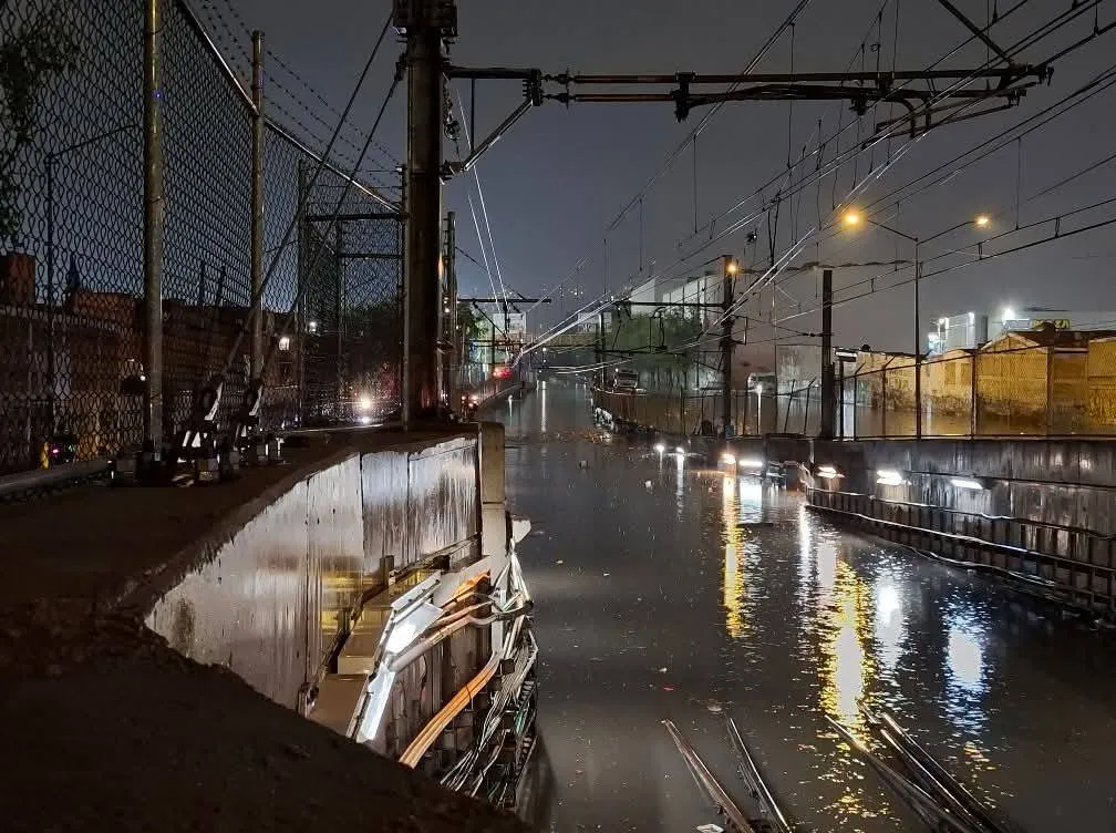Se reportaron encharcamientos de hasta dos metros / Redes Sociales
