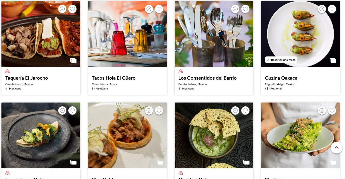 La Guia Micheline México está disponible su página web / Redes Sociales