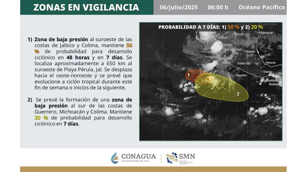 El mal tiempo con precipitaciones se espera continúa para los siguientes días/SMN
