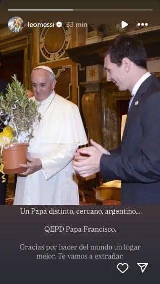 Así fue el mensaje de Messi