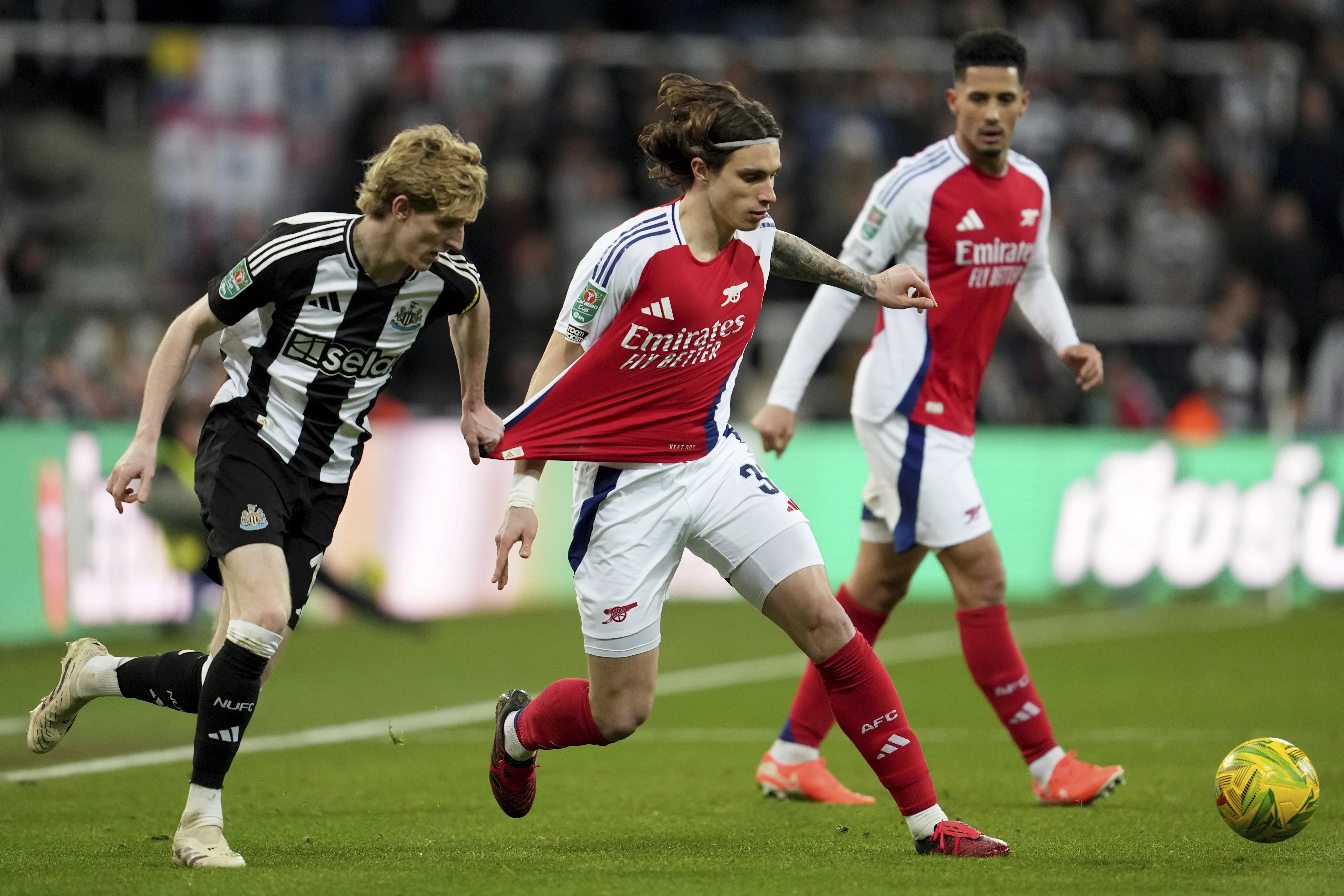 Imágenes del Newcastle vs Arsenal en la Carabao | AP