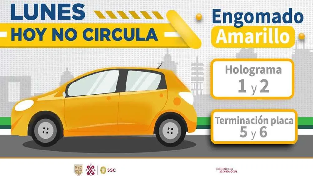 Estos son los autos que no circulan este lunes 14 de abril/SSC