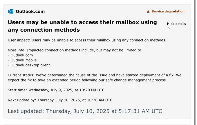 Los problemas fueron a nivel mundial, pero más en Reino Unido / Redes Sociales
