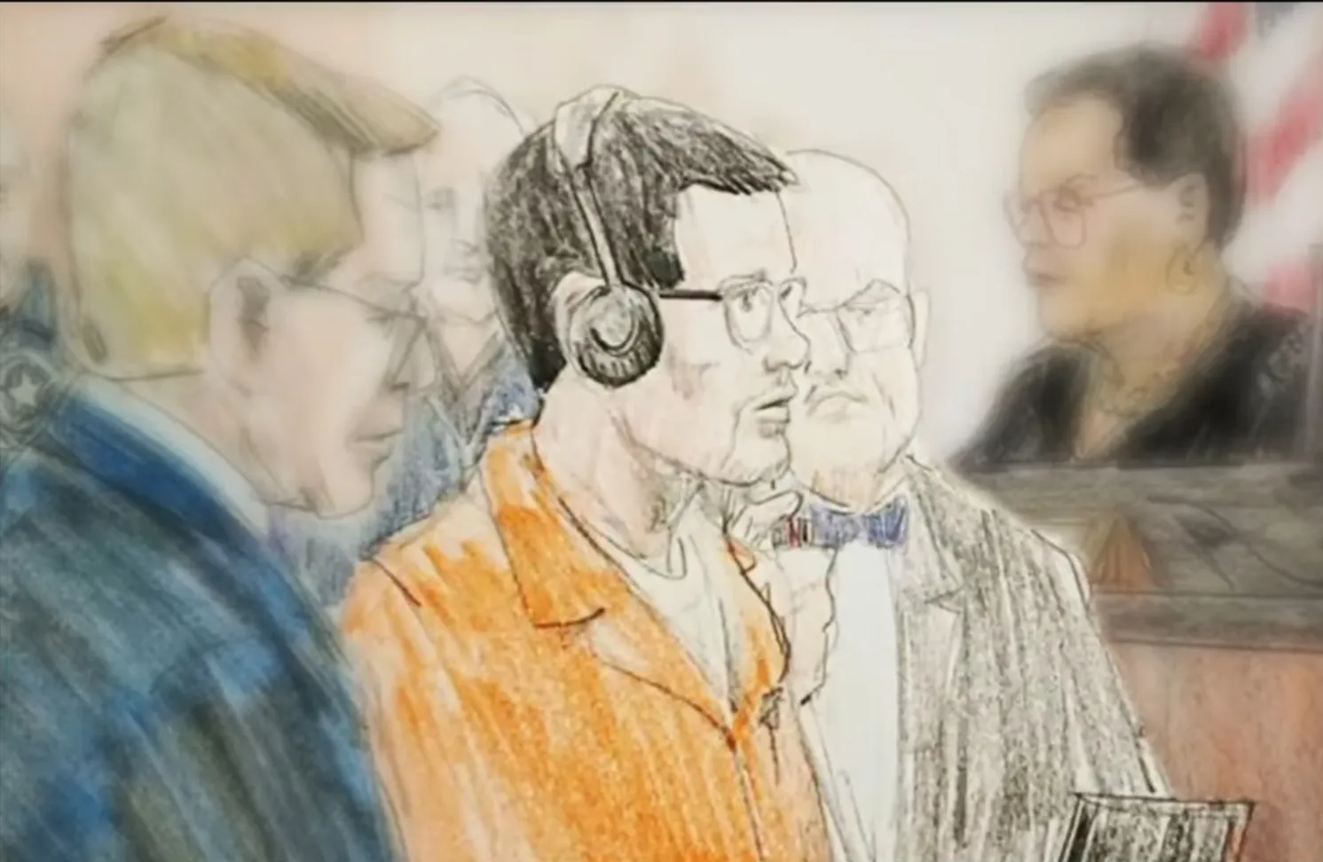 Ovidio se presentó ante una Corte de EU vestido de naranja y esposado de pies y manos / Especial