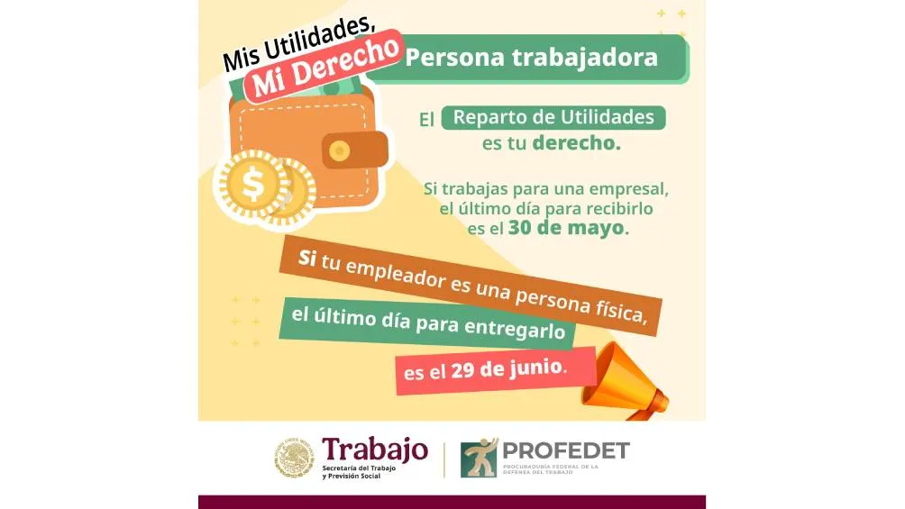 En caso de no recibir utilidades, se puede presentar una denuncia/X