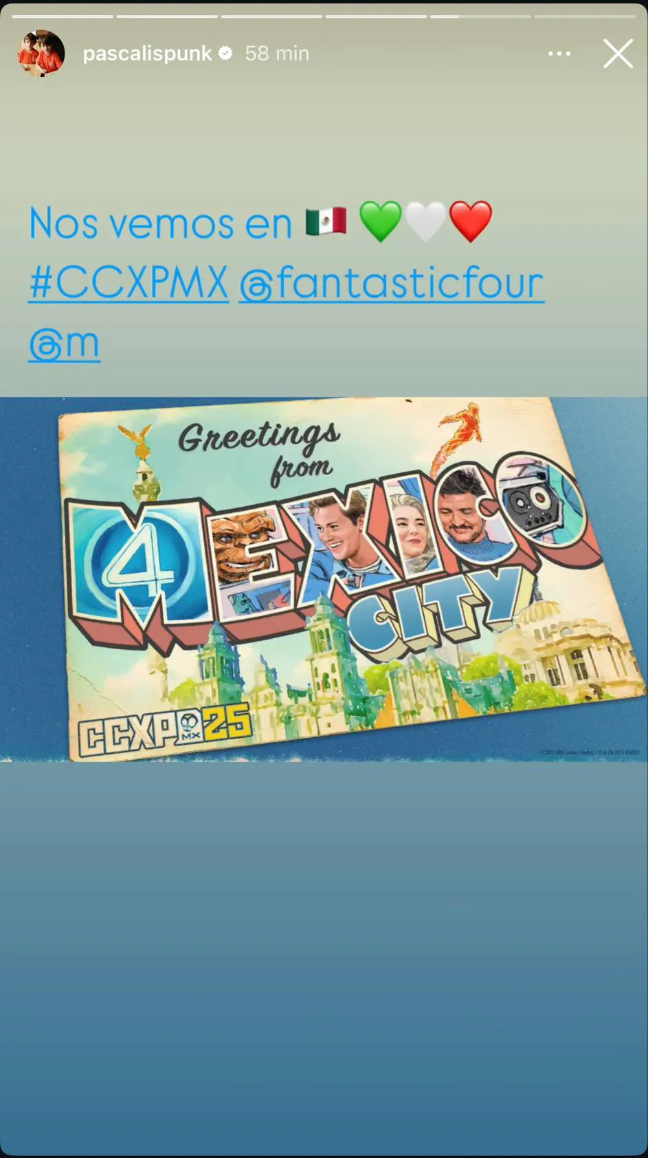 Así fue como Pedro Pascal confirmó su visita a México / IG: @pascalispunk