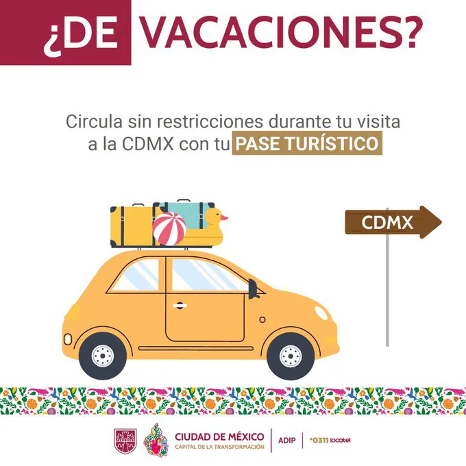 El Gobierno capitalino es quien te podrá dar tu Pase Turístico / Redes Sociales