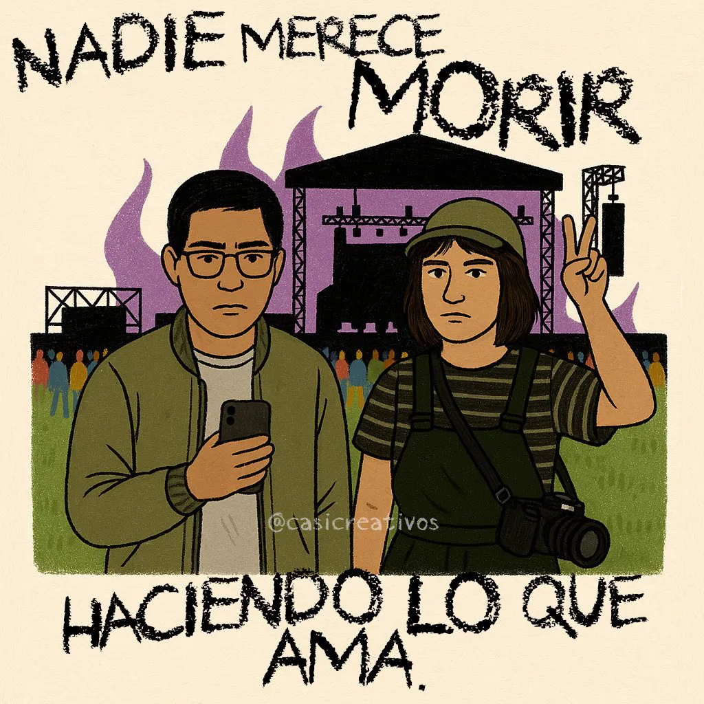 Miguel Ángel y Berenice fallecieron al cubrir el festival AXE Ceremonia / IG: @casicreativos