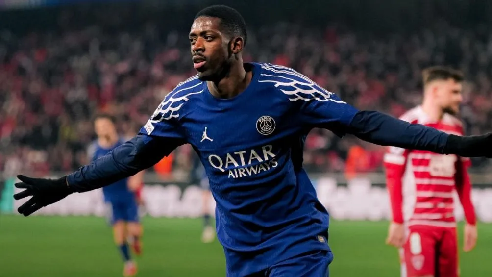 Dembélé festeja su gol | @PSG_Inside