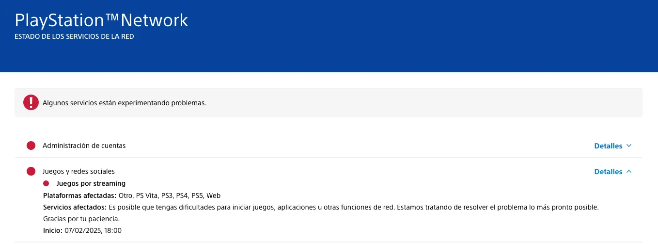 Ya van para 15 horas que no se puede acceder a PSN / Especial