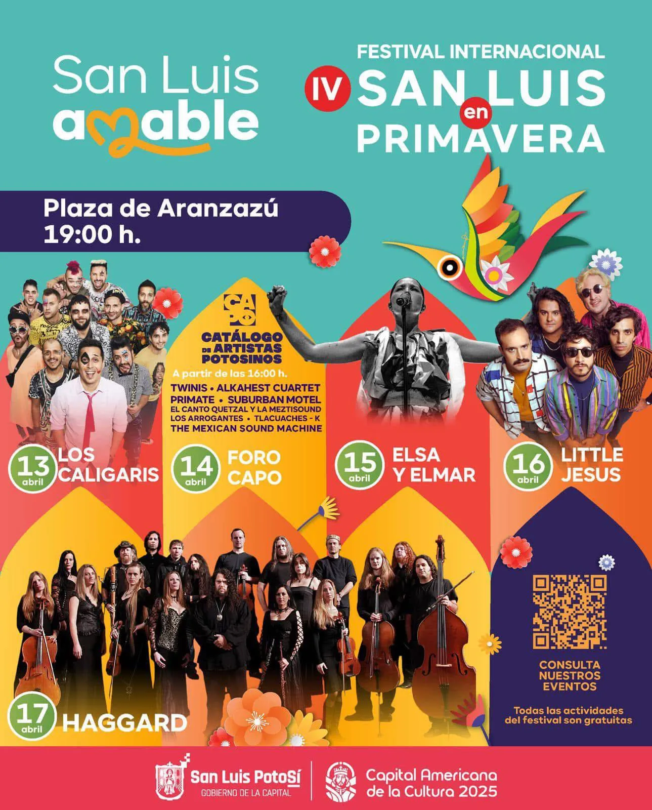 En la Plaza de Aranzazú los conciertos comenzarán a las 19:00 horas / Redes Sociales