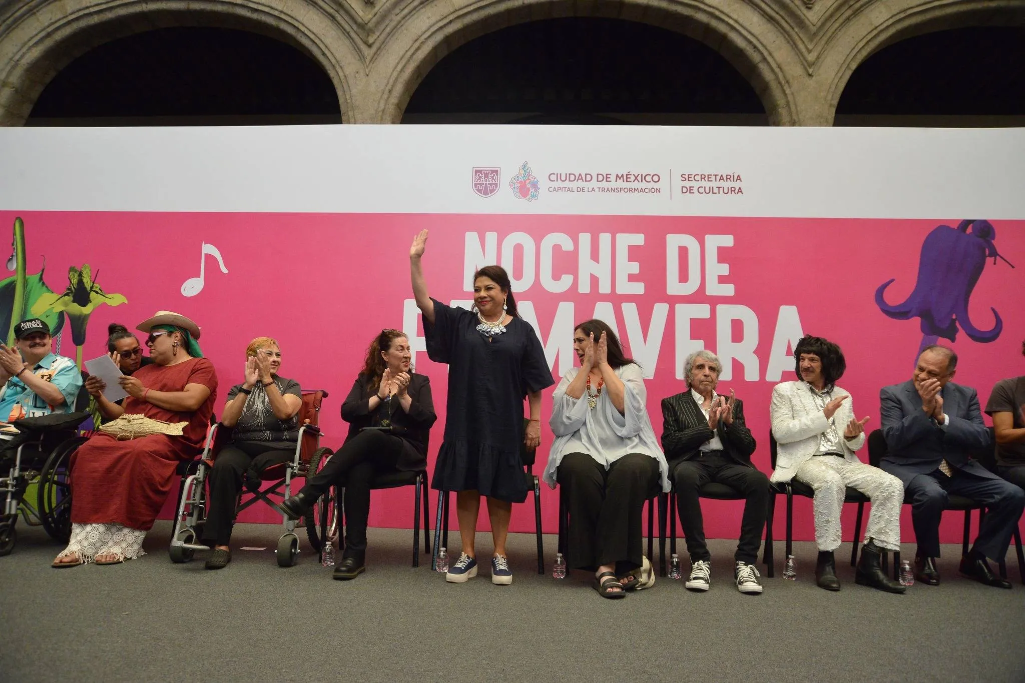 La Jefa de Gobierno, Clara Brugada, presentó a los artistas / FB: @ClaraBrugadaM