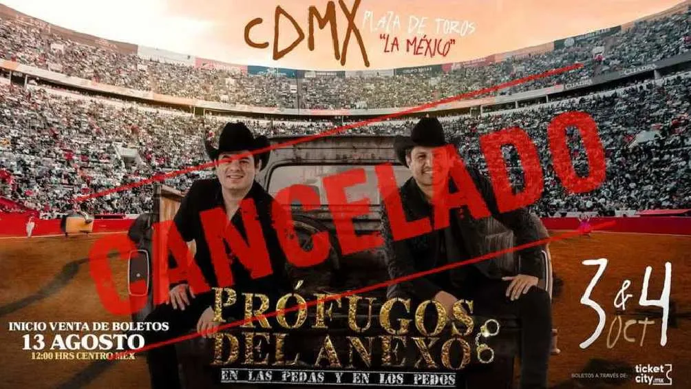 Luego en octubre cantarían en la Plaza de Toros México, pero también se canceló/X