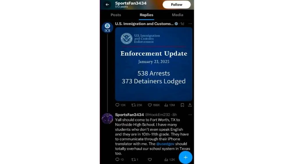 El profesor denunció a sus alumnos mediante la cuenta de &quot;X&quot; | Captura de pantalla