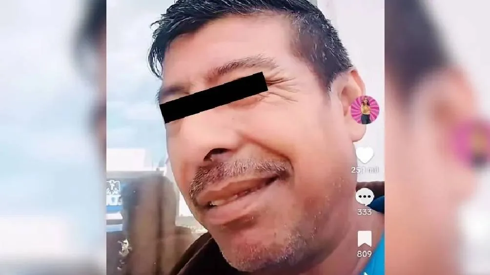 Ricardo “N”, esposo de la influencer Lupita TikTok, por un delito equiparable a violación. / RS