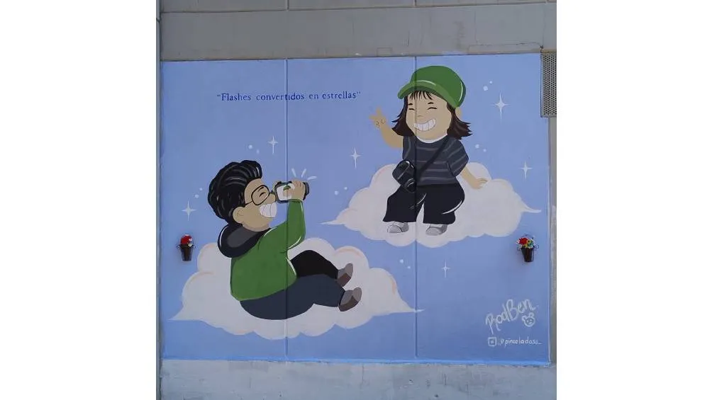 Mural dedicado a los estudiantes Bere y Miguel en la FES Aragón. / RS