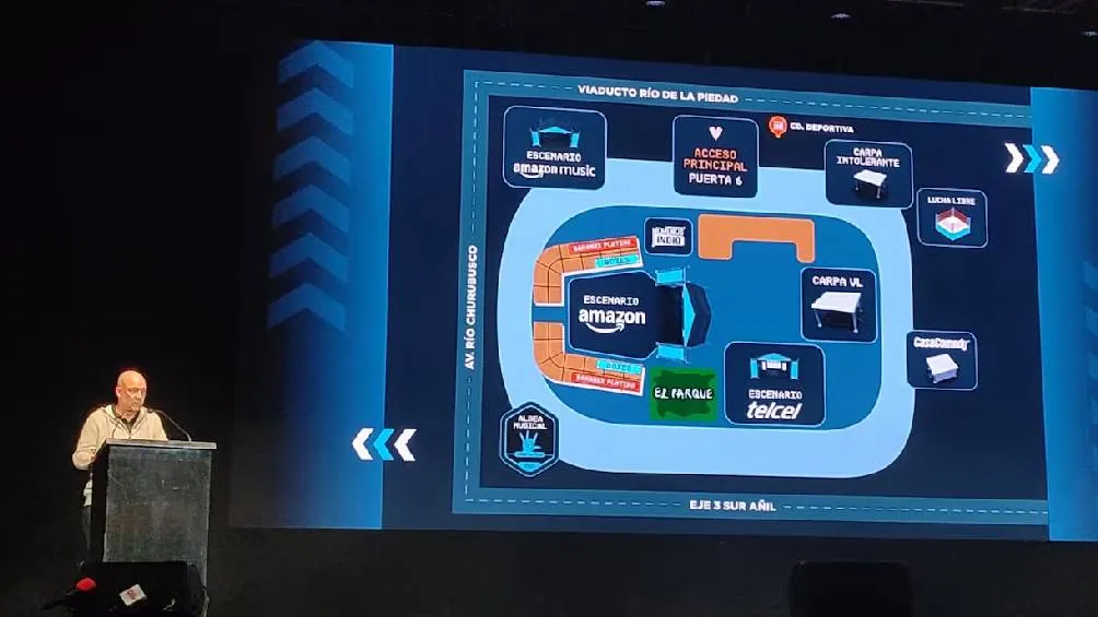Este año habrá cinco escenarios: Escenario Amazon, Escenario Amazon Music entre otros. | El Financiero