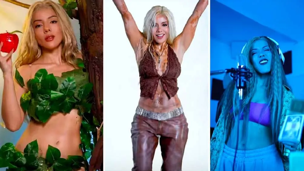 El video 'Trend Shakira', de menos de un minuto, homenajea las canciones más emblemáticas de la artista, comenzando con &quot;Ojos Así&quot;.| Captura de pantalla