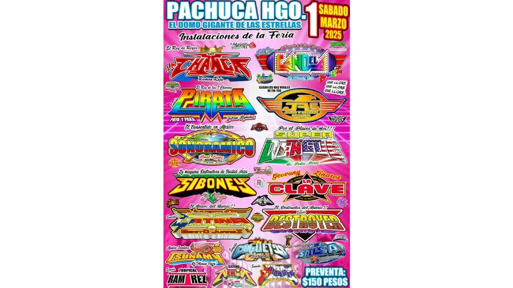 El 1 de marzo de 2025, Pachuca celebrará el 57 aniversario de Sonido La Changa. / Sonido La Changa