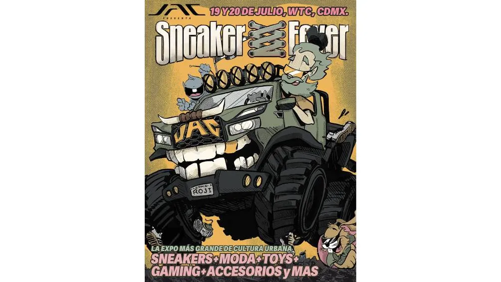 . Sneaker Fever 2025 se celebrará los días 20 y 21 de julio en el World Trade Center de la Ciudad de México. / IG: @sneakerfevermx