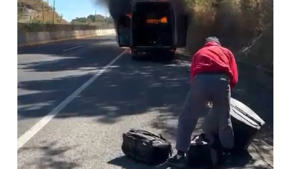 El cantante confirmó que tanto él como su equipo se encuentran bien. | Captura de pantalla