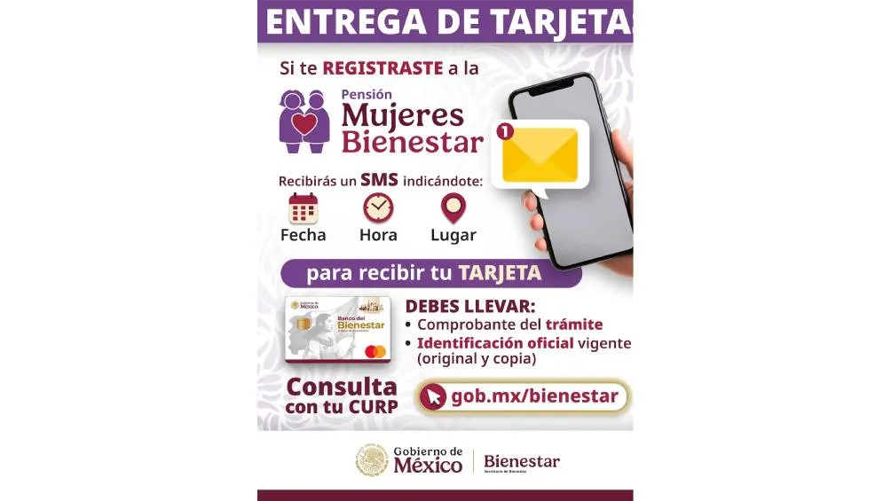 Para recoger la tarjeta de Mujeres con Bienestar se necesita el INE. |@A_MontielR