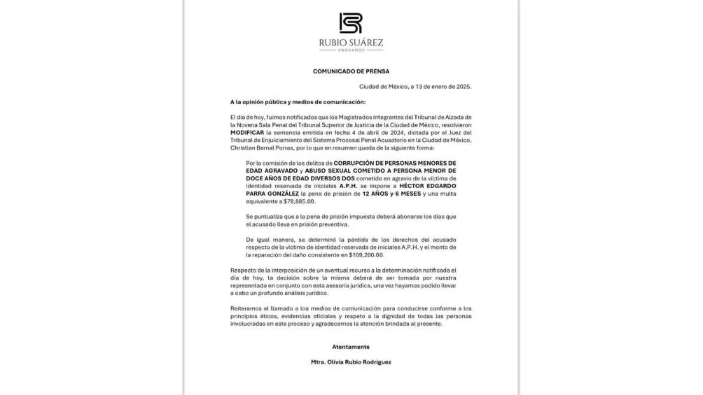 El actor ha recibido nueva sentencia y pagar una multa. | IG