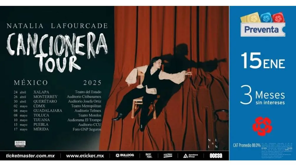 La gira de la cantautora comenzará el 24 de abril de 2024 en Xalapa, Veracruz. | OCESA