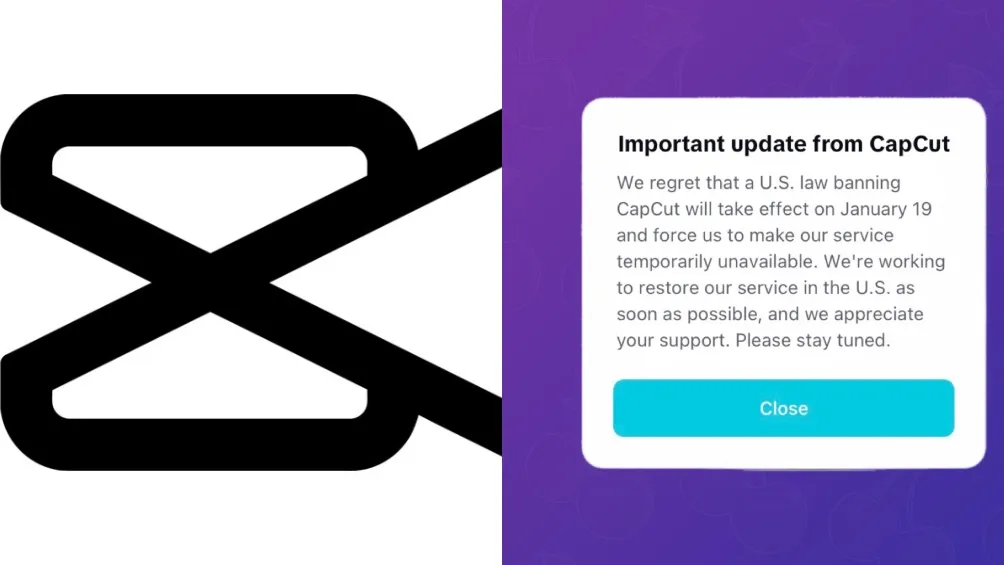 Capcut también anuncio su cierre temporal en el país