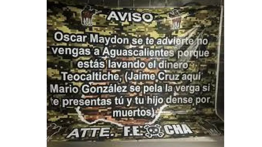 Amenazan de muerte a Óscar Maydon previó a su concierto en Aguascalientes. | IG
