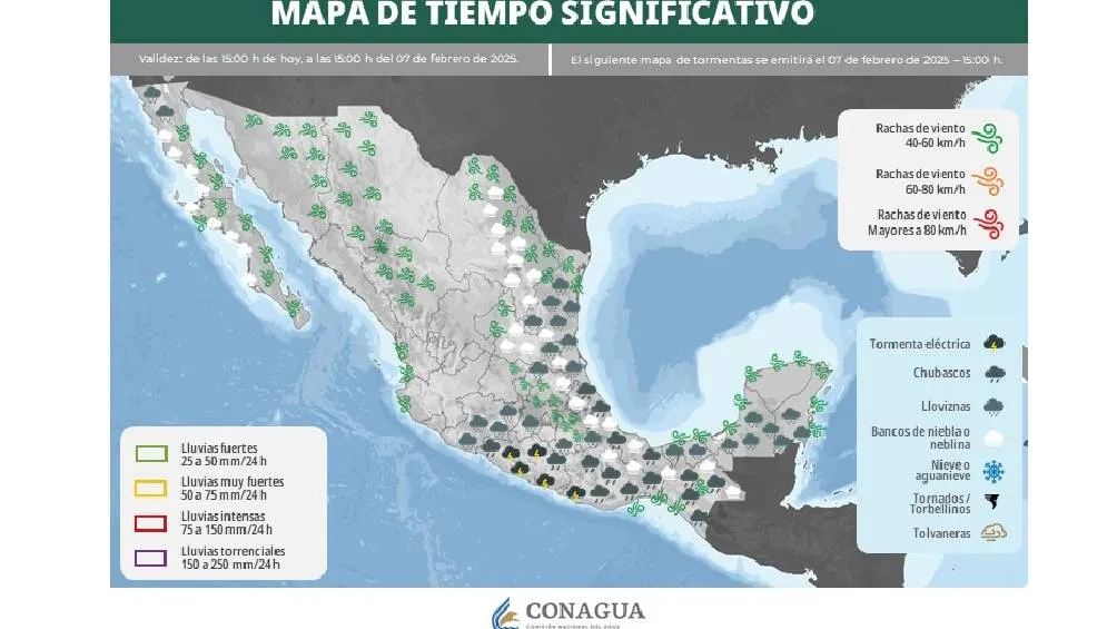 as temperaturas serán de 8 a 10 °C mínimas y 24 a 26 °C máximas en la Ciudad de México. | Conagua