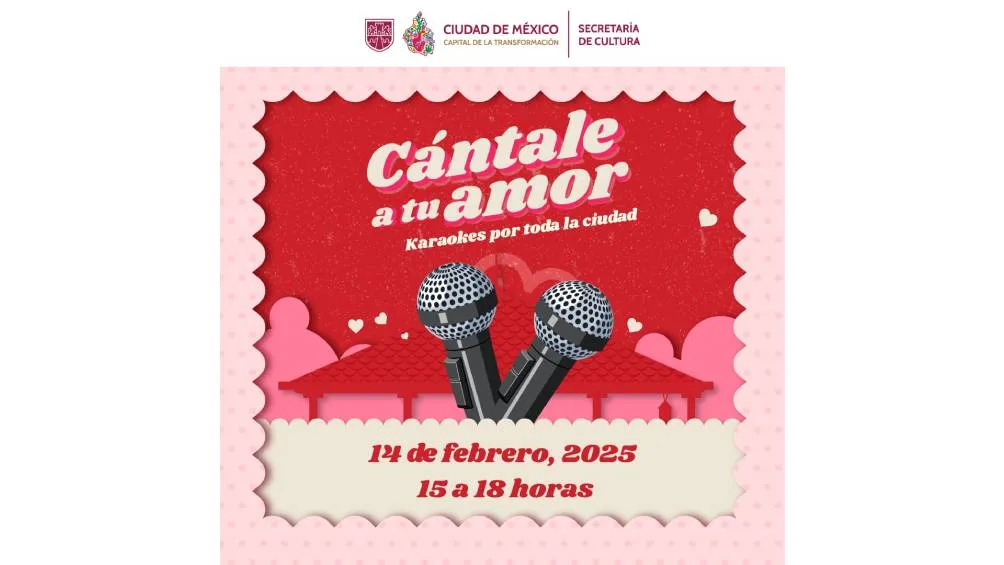 El 14 de febrero, de 15:00 a 18:00 horas. / Gobierno de la CDMX