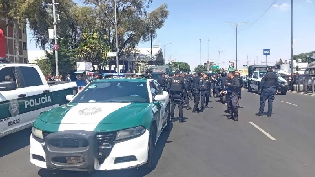 la Secretaría de Seguridad Ciudadana de la Ciudad de México aseguró la zona tras el incidente. / FIA
